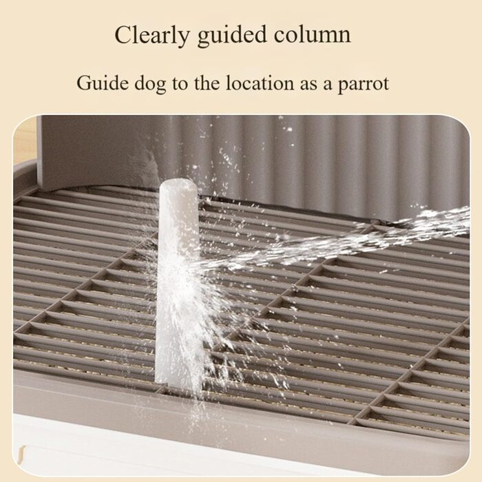 Туалет для собак Factorys, Туалет для собак, Туалет для собак, Туалет для цуценят, Міцний, Міцна станція для сечовипускання, Багатофункціональний туалет для собак, Кімнатний туалет для собак, (Сірий, 537x31 см) 537x31 см Сірий