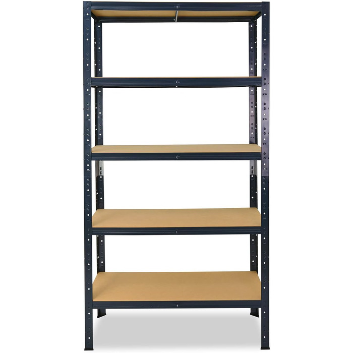 Надміцний домашній стелаж, антрацитовий/металевий стелаж з 5 полицями/металевий стелаж для підвалу, гаражний стелаж, стелаж для майстерні або стелаж для зберігання/змішаний металевий стелаж з вантажопідйомністю 175 кг В 180 см / Ш 70 см / Г 40 см, 180x70x