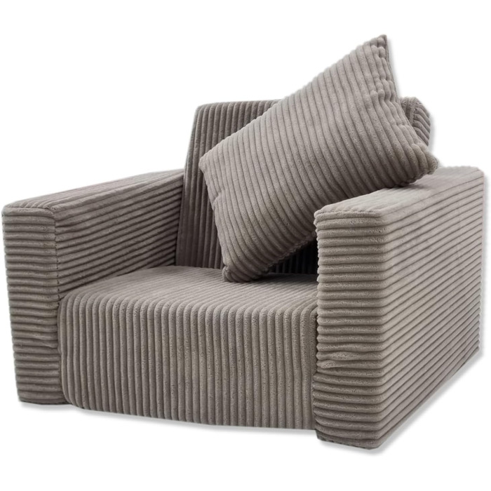 Розкладне дитяче крісло Odolplusz Дитячий диван, міні-крісло, дитяче крісло, затишне крісло Дитячі меблі для дитячих кімнат (Бежевий вельвет)