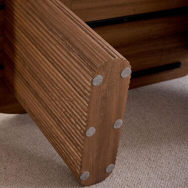 Овальний обідній стіл 180 см для 6-8 осіб сучасний фермерський стіл з поверхнею під дерево та стабільними еліптичними ніжками для кухні, їдальні, конференц-залу (темно-коричневий)