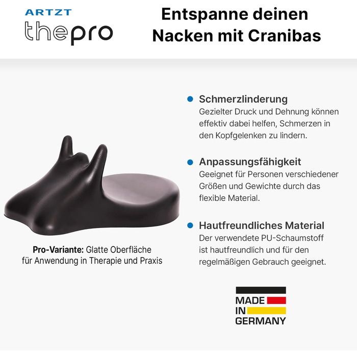 Подушка для шиї Cranibas Ортопедична подушка для розслаблення шийного відділу хребта Ергономічна подушка для зняття болю в шиї Подушка для підтримки шиї та регенерації Професійна подушка для шиї