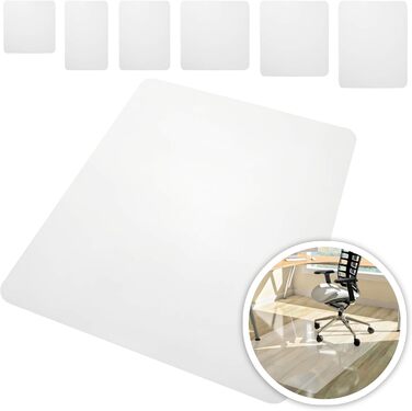 Захисні килимки для підлоги Rapid Teck 120 см x 150 см для твердих підлог у 6 розмірах, килимок для офісних стільців, захисний килимок для підлоги, напівпрозорий