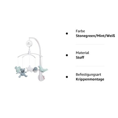 Мобіль Baby's Only, Stone Green, 5 фігурок, для колиски