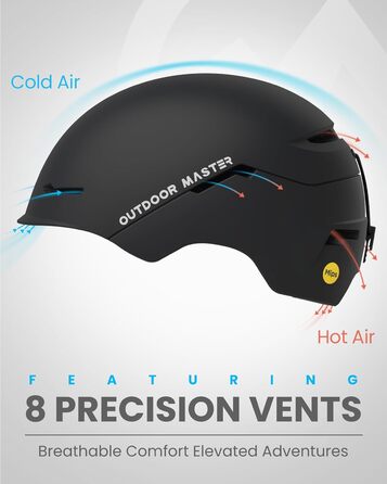 Комплект лижних шоломів OutdoorMaster, лижний шолом ELK MIPS з лижними окулярами OTG - комплект шоломів для сноуборду MIPS для чоловіків, жінок та дітей, матово-чорний, L