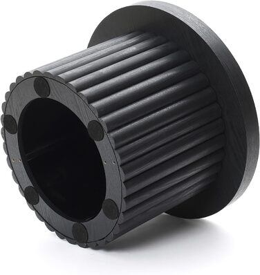 Круглий журнальний столик, сучасний дерев&39яний стіл для вітальні, журнальний столик для вітальні (чорний, Ø60 см x В40 см) Чорний Ø60 см x В40 см