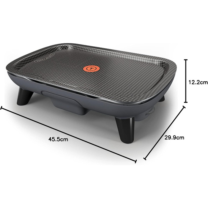 Електрична сковорода Tefal YY4570FB Plancha des Saveurs, антипригарне покриття, Titanium Force, технологія Thermo-Spot, регульований термостат, знімна плита, можна мити в посудомийній машині, чорний