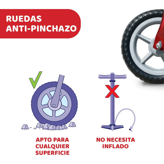 Велосипед-балансир Chicco Red Bullet для дітей 2-5 років, дитячий велосипед-балансир, з регульованим по висоті сідлом і кермом, ма