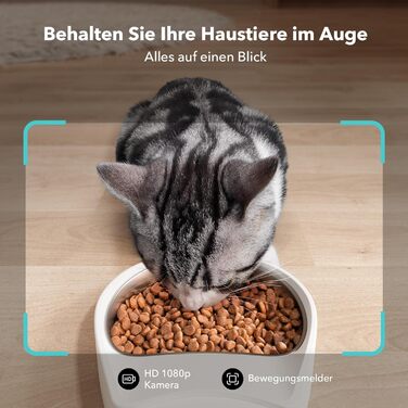 Автоматична годівниця для котів PETLIBRO 5L з відео 1080P - годівниця для собак 5G WiFi з додатком та нічним баченням, датчиком низького рівня їжі та засмічення, сигналізацією руху та звуком для домашніх тварин, 1-10 прийомів їжі