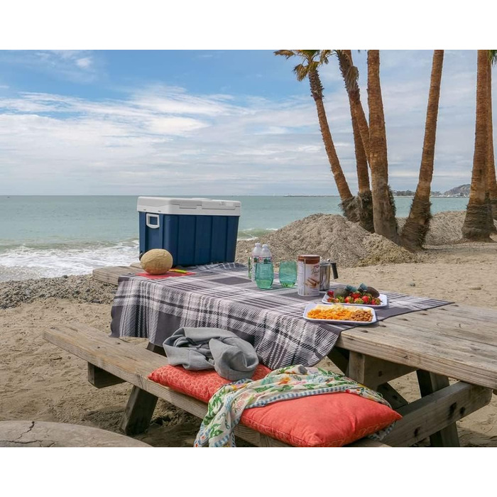 Холодильник Mobicool MQ40W з колесами Електричний 39 л 12 В, 230 В для автомобіля, човна, автофургона та розетки Mq40w синього кольору