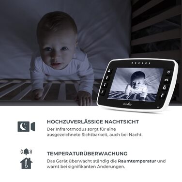 Бездротова відеоняня 360 з дистанційним керуванням направленої камери, SMART VOX, нічним баченням і колисковими, 3045 Videovoice -