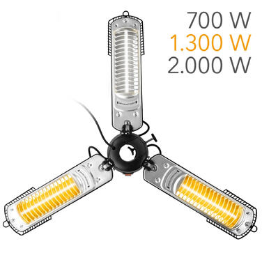 Обігрівач інфрачервоний Trotec IRS 2005 2000W Silver/Black (1410003922)