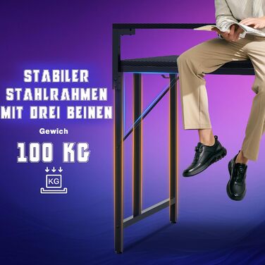 Ігровий стіл JUMMICO 14060 см з розеткою та LED-підсвіткою, реверсивний комп'ютерний стіл з підставкою для монітора, шухлядами, полицею та гачком для навушників, вуглецеве волокно, чорний