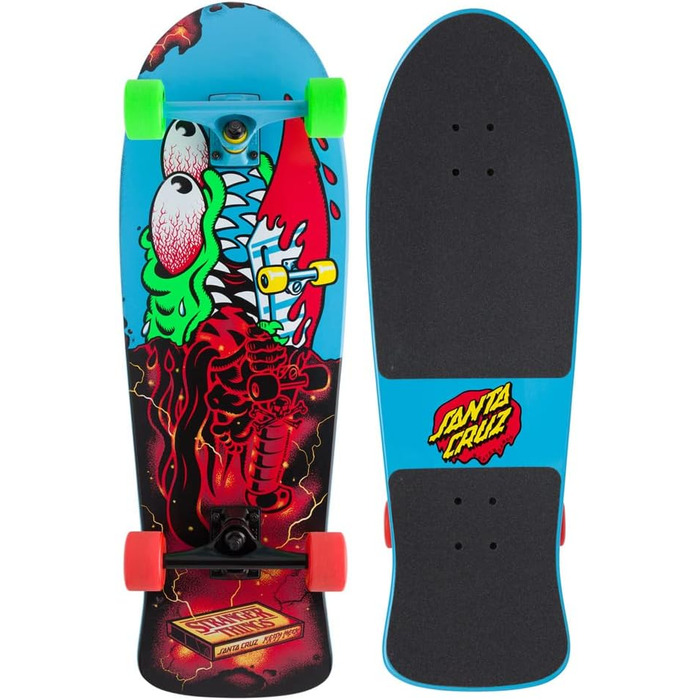 Santa Cruz x Stranger Things Meek Slasher Complete Cruzer Skateboard, Santa Cruz x Stranger Things Meek Slasher Complete Cruzer Sk