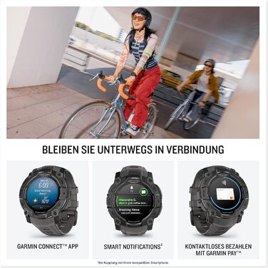 Мм, AMOLED, чорний безель з вугільним ремінцем, чорний/антрацитовий 50 мм AMOLED, 3,50