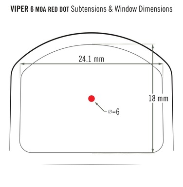 Приціл коліматорний Vortex Viper Red Dot 6 MOA (VRD-6)
