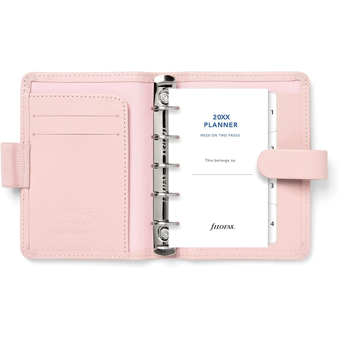 Органайзер для Filofax Mini Saffiano - рум'яна