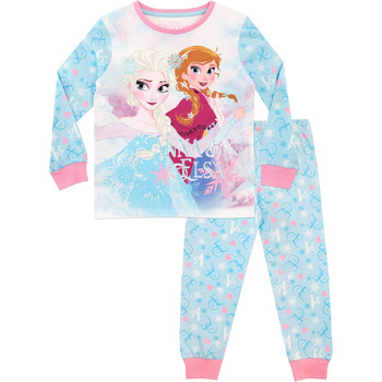 Піжами для дівчаток Disney Дитячі піжами "Крижане серце" зі 100 бавовни Довгі піжами Ельзи та Анни, розмір 110, сині
