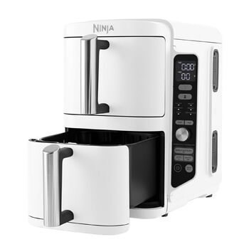 Подвійна аерофритюрниця Ninja SL400EUWH Foodi Dual Zone XL біла