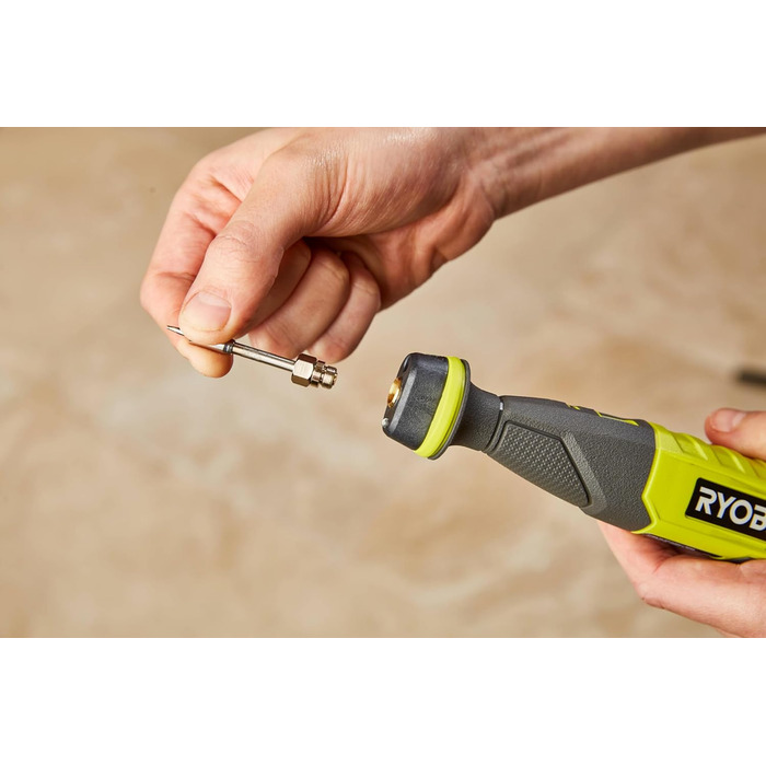 Акумуляторний паяльник RYOBI 4 В USB-LITHIUM RSI4-120G, вкл. 1 x 4 В 2,0 Ач акумулятор та зарядний кабель USB-C