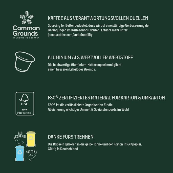 Кавові капсули Jacobs Espresso Ristretto, інтенсивність 12/12, 10 x 20 напоїв, кавові капсули, сумісні з Nespresso*, 200 капсул (20 шт. , упаковка по 10 шт. )