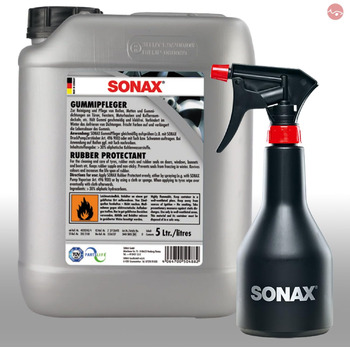 Шина SONAX Rubber Care 5 л 03405050 FREE пляшка з розпилювачем для хлопчика 04997000