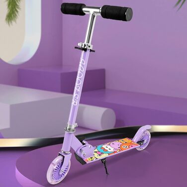 Дитячий самокат Yuanj Scooter 6 років, регульований по висоті дитячий самокат зі світлодіодними PU колесами, дитячий самокат для д