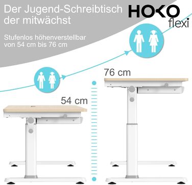Дитячий стіл з ручним регулюванням висоти, похилою підставкою, регульованою стільницею та підставкою для книг (CELIN та ALVO), стіл під дерево підставка для книг