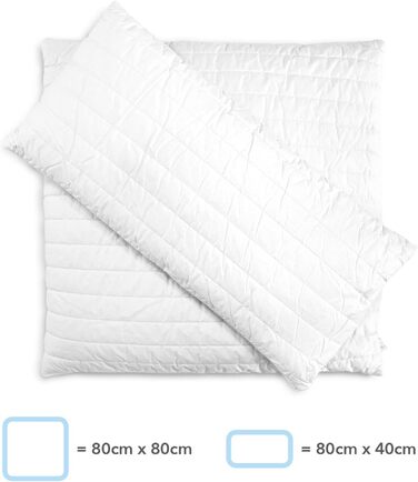 Подушка з верблюжої вовни з наповнювачем зі 100 органічного пуху 40 x 80 см наповнювач з чистої верблюжої вовни 860 г, біла 40 x 80 см