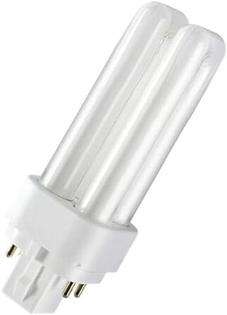 Компактна люмінесцентна лампа OSRAM DULUX DE, 10 Watt, G24q1 EEK A