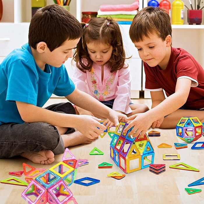 95 Pieces, Magnetic Toys Magnets for Children Magnetic Building Blocks Set Toy Magnetic Games for Children Gift from 3 4 5 6 7 8 Y