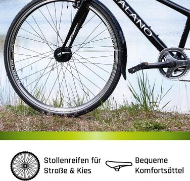 Гірський велосипед Galano Tandem 26 дюймів Nashville 24 швидкості MTB Hardtail чорний/сірий 53/46 см