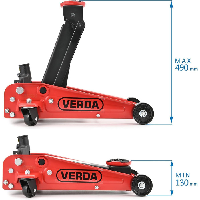 Маневровий домкрат Prodact 3Т (чорний)