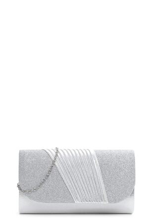 Клатч TAS Amalia Плісе 34322 Сріблястий