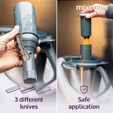 Покращений спіральний різак для приготування овочевої локшини з електронною книгою Буклет рецептів сумісний з Vorwerk Thermomix TM6 або Vorwerk Thermomix TM5 овочеві макаронні нарізки GemseStyler Tm6 і Tm5 - версія 2.0