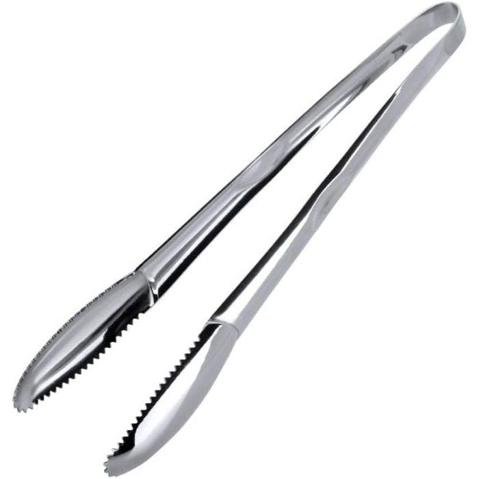 Щипці для льоду 9-дюймові щипці для льоду з нержавіючої сталі Відерце для льоду Цукрові закуски Кухонний бар Щипці для льоду Срібн