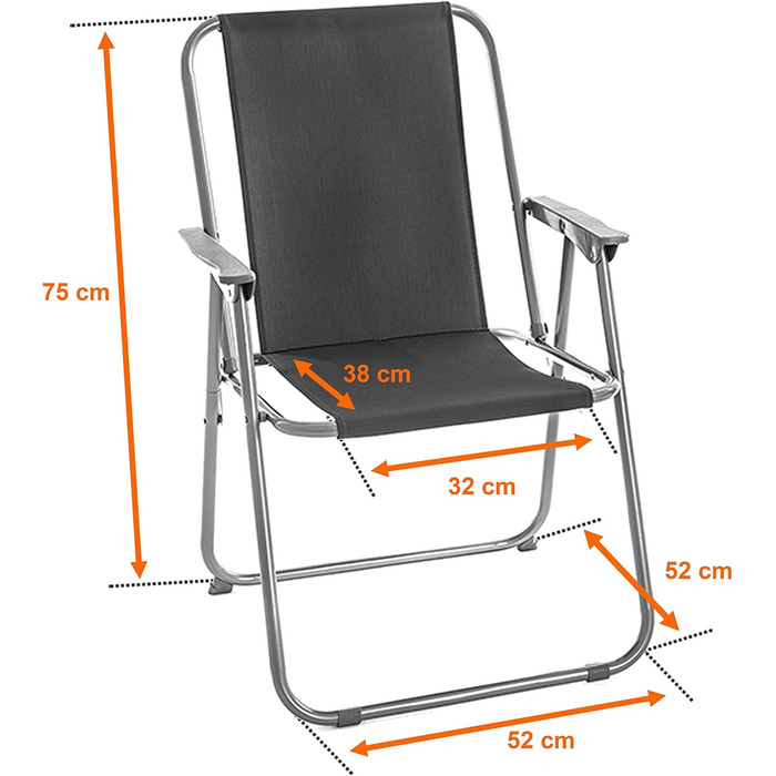 Кемпінгове крісло Складане крісло Комплект з 2 предметів Рибальське крісло для рибалки Директор Пляжне крісло Складане Відкрите