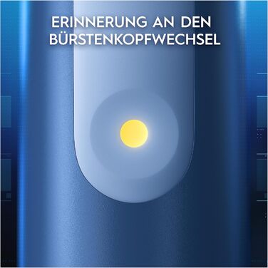 Електрична зубна щітка Oral-B iO My Way від 10 років, 4 режими чищення для догляду за зубами, додаткова щітка для брекетів, 1 дорожній кейс, дизайн Braun, океанічний синій з дорожнім кейсом