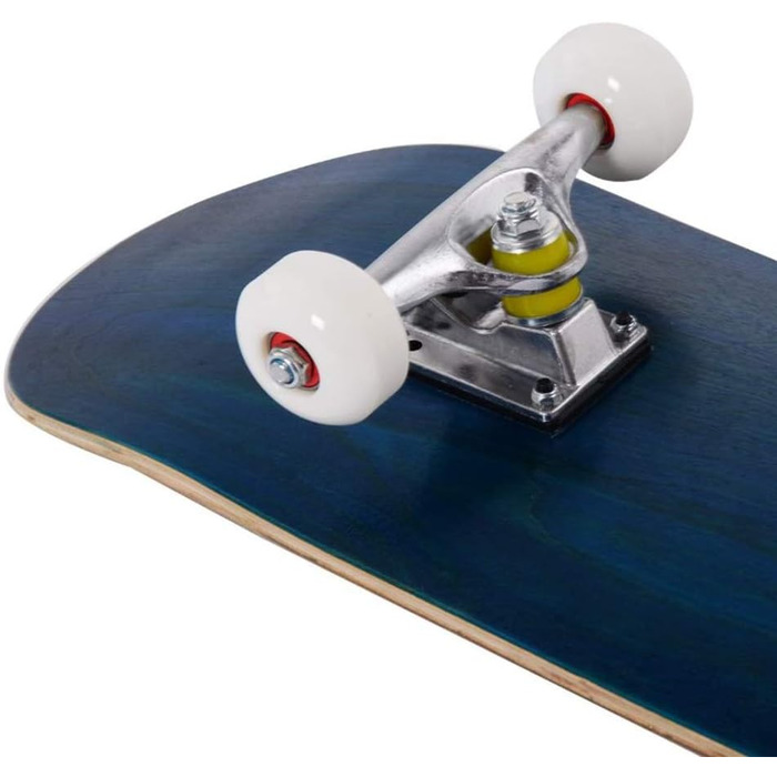 Повний скейтборд 79 x 20 см - Double Kick з 7-шаровою декою, ABEC-9 підшипники, алюмінієва рама, вантажопідйомність 150 кг, для зросту понад 120 см