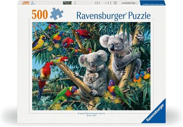 Пазл Ravensburger 12000206 - Коали на дереві - пазл на 500 елементів для дорослих і дітей від 12 років, пазл з тваринами