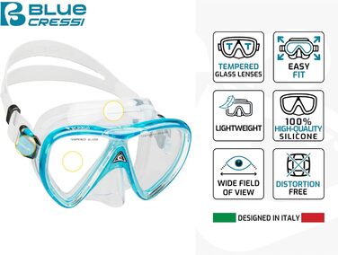 Набір для сноркелінгу Cressi Ikarus & Orion Dry Snorkel Set - преміум-набір для сноркелінгу з трубкою та маскою для дайвінгу для дорослих, чорний/прозорий