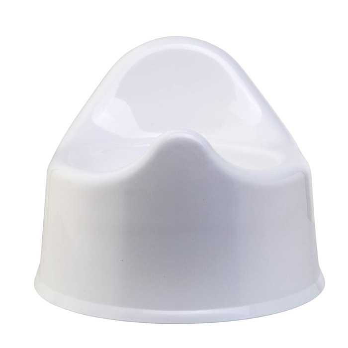 Дитячий горщик Rotho Babydesign Bella Bambina - Дитячий горщик білого кольору - З неслизьким сидінням для унітазу для легкого та б