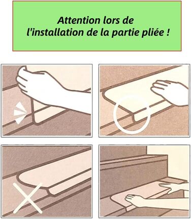 Набір із 15 самоклеючих килимків для сходів, нековзні, захисні килимки для сходів, підходять для дітей, людей похилого віку та домашніх тварин, 65 21 см, чорна сітка