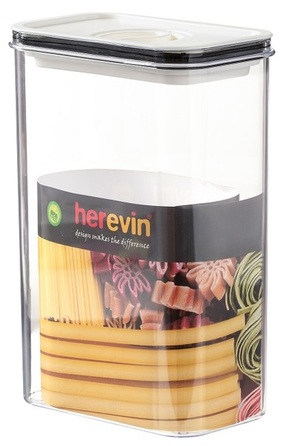 Контейнер HEREVIN Canister-Vacuum Lid-White-Black 2.5 л (161189-000) (7077945)