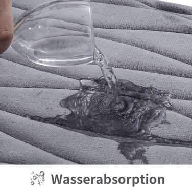 Килимок для ванни Homaxy з піни з ефектом пам&39яті, комплект із 2 предметів, нековзний та абсорбуючий килимок для ванни, можна прати в пральній машині (40 x 60 см 50 x 76 см, темно-сірий) 40 x 60 см 50 x 76 см (прямокутний) темно-сірий