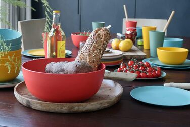 Салатник для кемпінгу Boost-Bowl 2000 мл, миска з біопластику C-PLA (Terra Red)