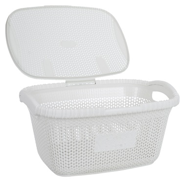 Кошик для білизни Violet Hous 1002 Виолетта WHITE 28 л (7195486)