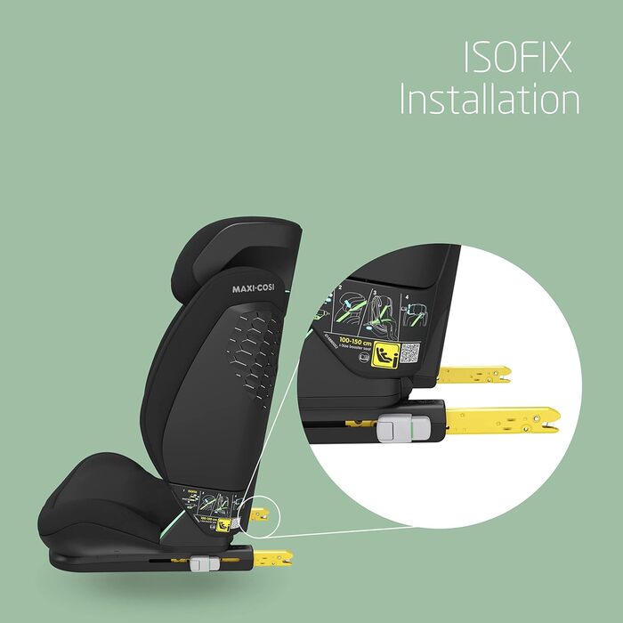 Дитяче автокрісло Maxi-Cosi RodiFix S i-Size, 100-150 см, 3,5-12 років, дитяче автокрісло, 3 положення нахилу, регульована висота/