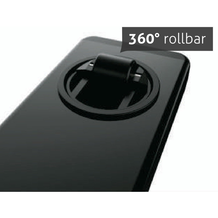 Білий з підсклянником - Мобільний, безступінчасто пневматично регульований по висоті бічний столик 65-103 см на колесах для дивана, ліжка, дитячої кімнати та домашнього офісу, 121WW 70 x 40