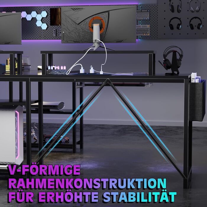 Ігровий стіл Flamaker L-подібної форми 140x140 см