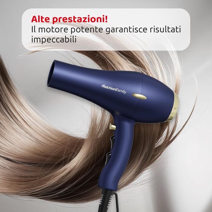 Професійний фен з AC-мотором, 2300 Вт, 2 швидкості та 3 температурні режими, подача холодного повітря, концентратор для волосся, дифузор для кучерявого волосся